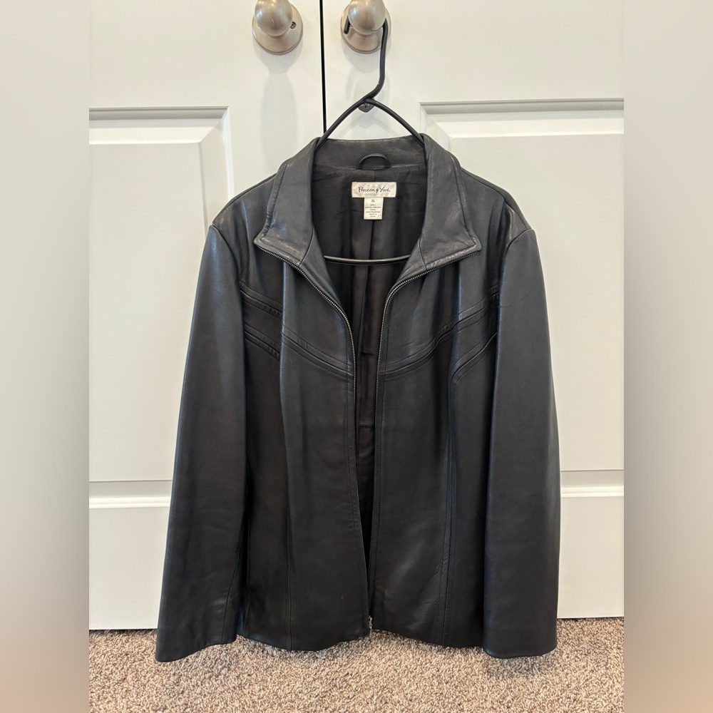Preston & York Black Leather Jacket